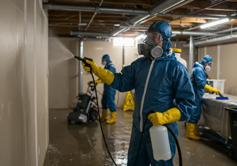 Basement Sanitization and Antimicrobial Treatment process in Clear Lake Shores, TX